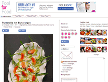 Tablet Screenshot of foolforfood.de